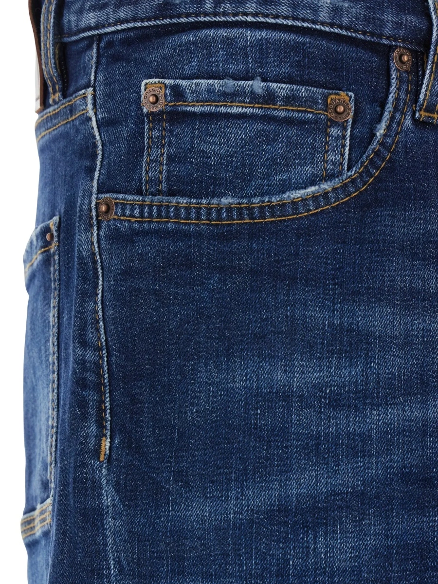 Blugi DSQUARED2 albastri din denim - Img 5