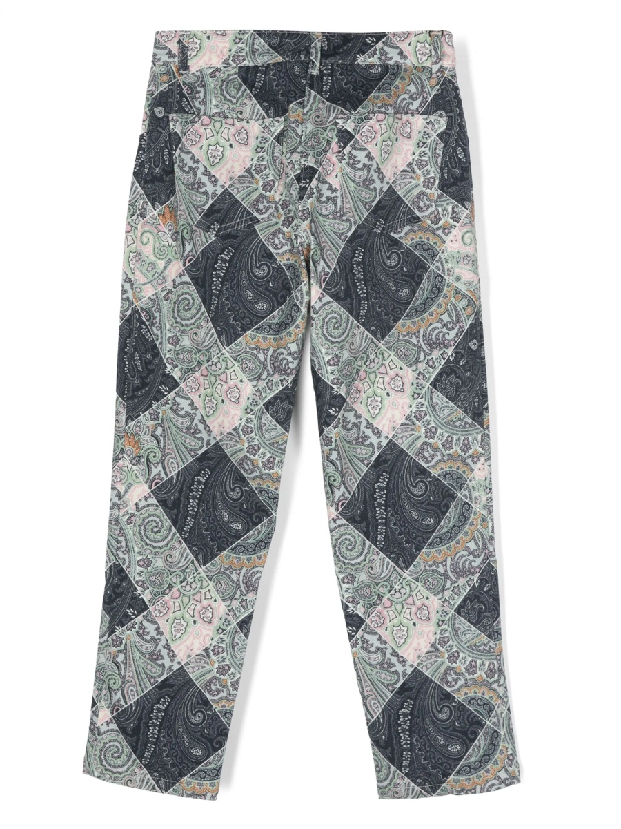 Blugi ETRO albastri din spandex/elastan si bumbac - Img 2