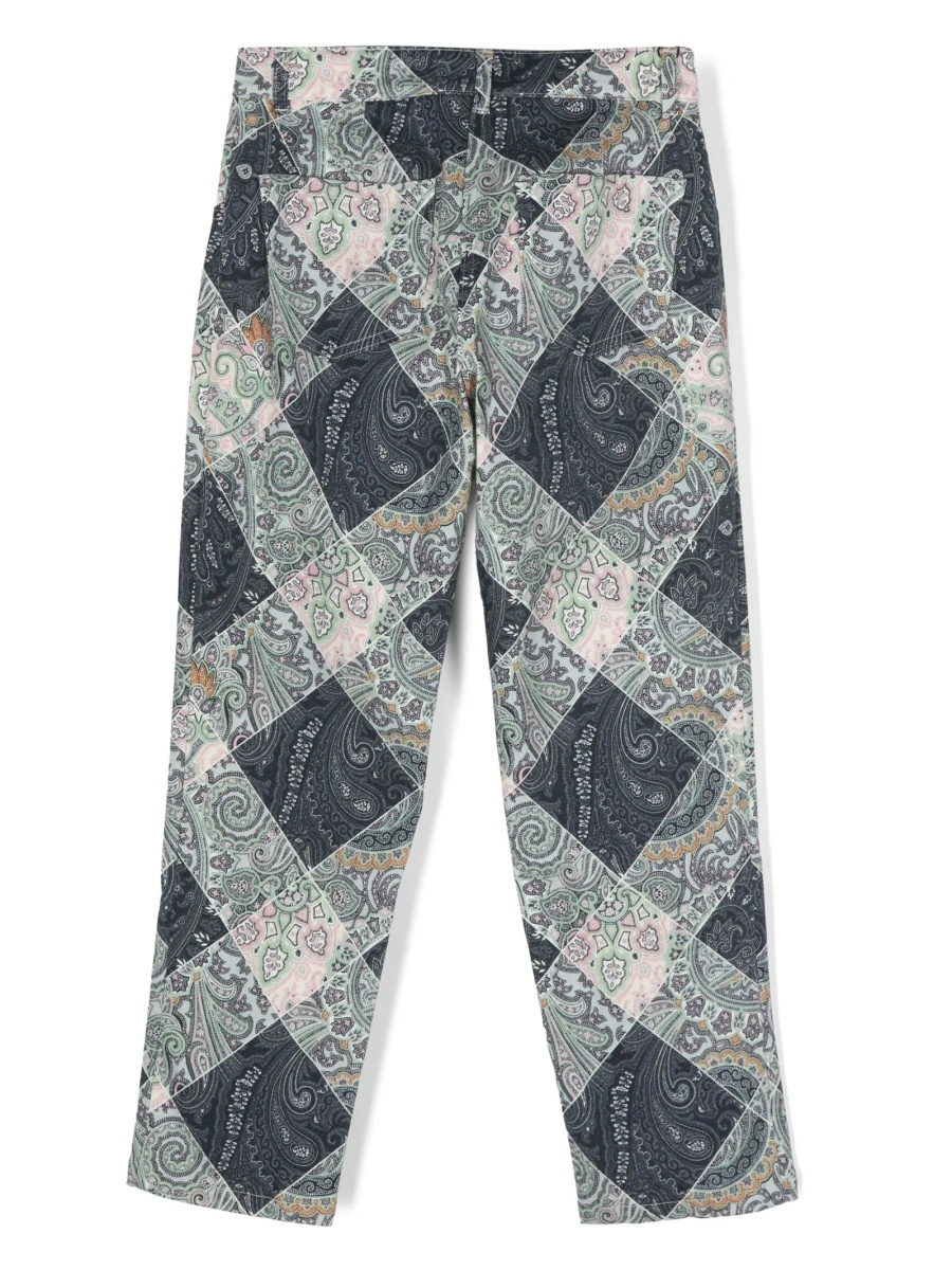 Blugi ETRO albastri din spandex/elastan si bumbac - Img 2