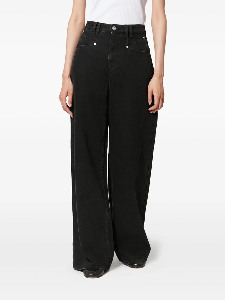 Blugi evazati Isabel Marant negri - Img 3