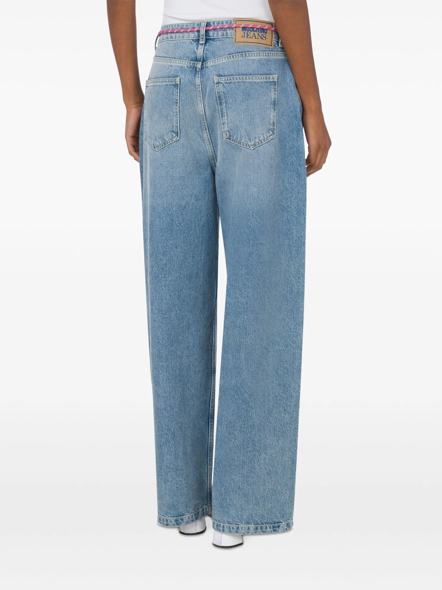Blugi evazati MOSCHINO JEANS albastri - Img 3