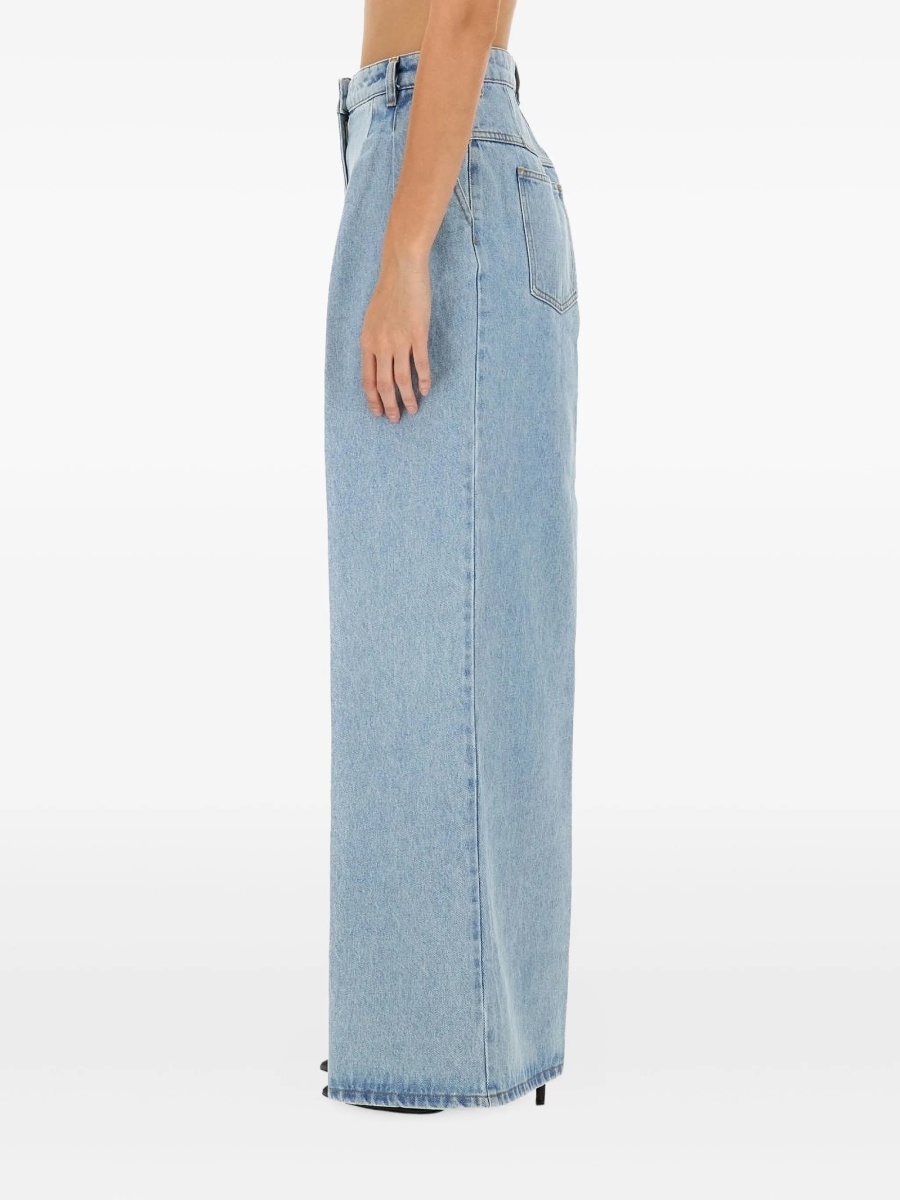 Blugi evazati Nina Ricci albastri - Img 2