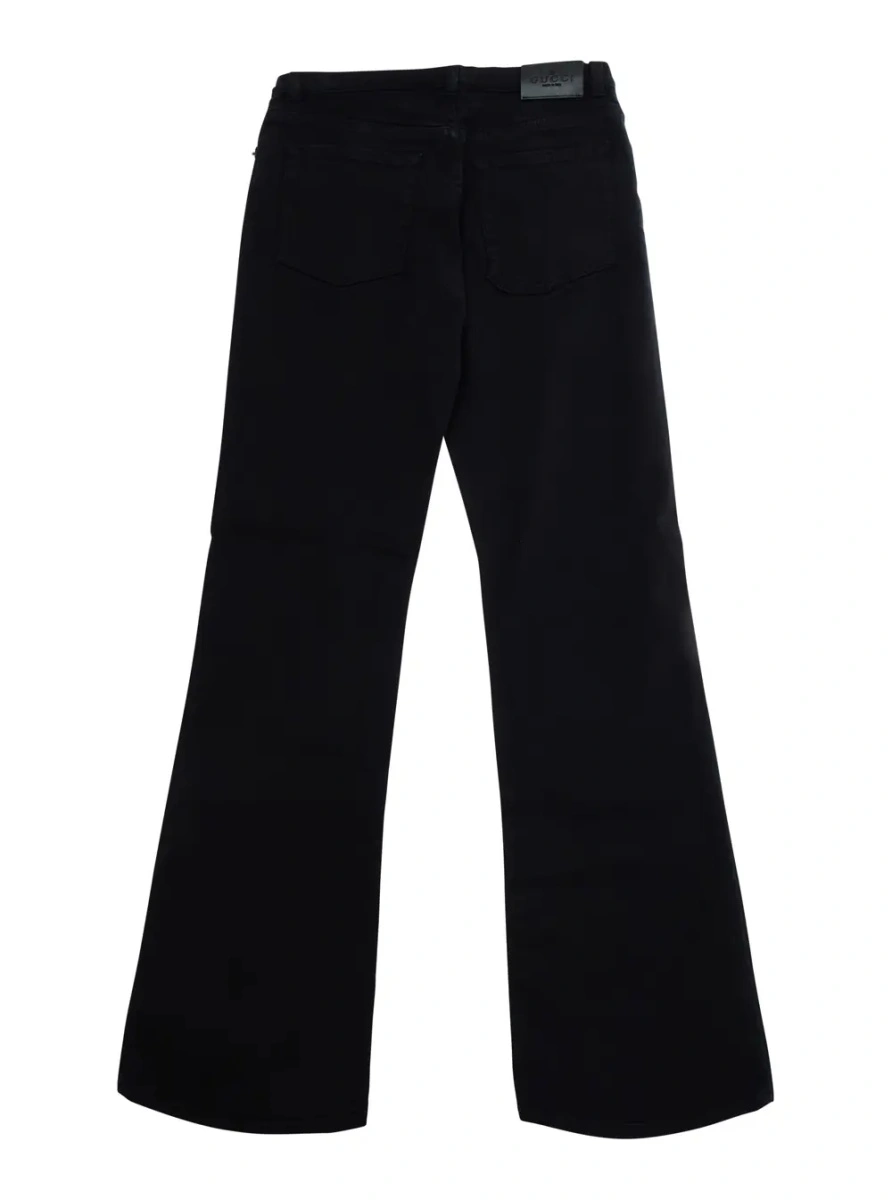 Blugi Gucci negri din denim - Img 2