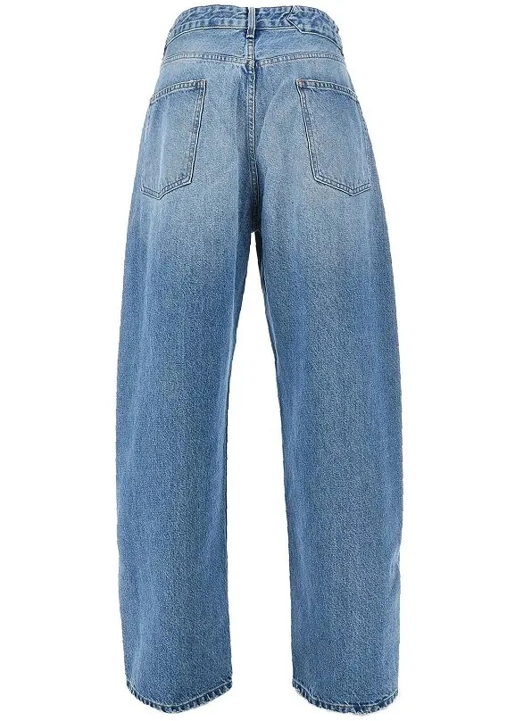 Blugi JACQUEMUS albastri din denim 'Mirada' - Img 3