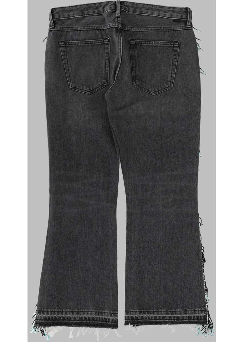 Blugi Jeans Con Frange Di Perline - Img 2