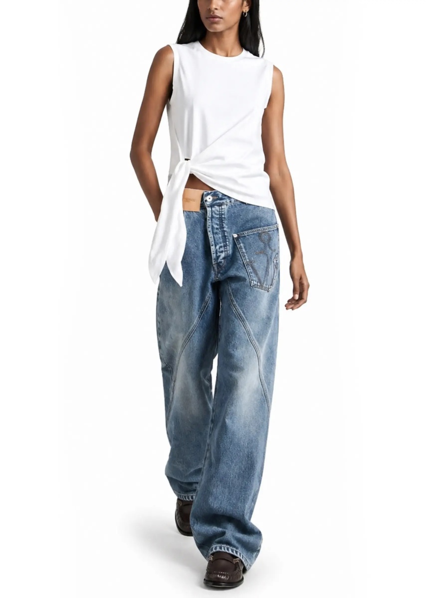 Blugi Jeans Con Patch Logo - Img 4