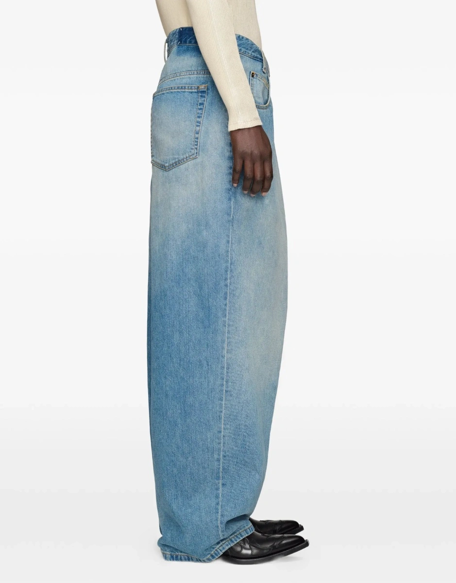 Blugi Maison Margiela multicolor din denim - Img 5