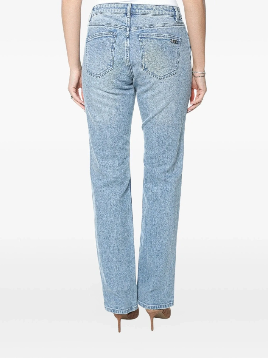 Blugi Michael Kors albastri din denim - Img 4