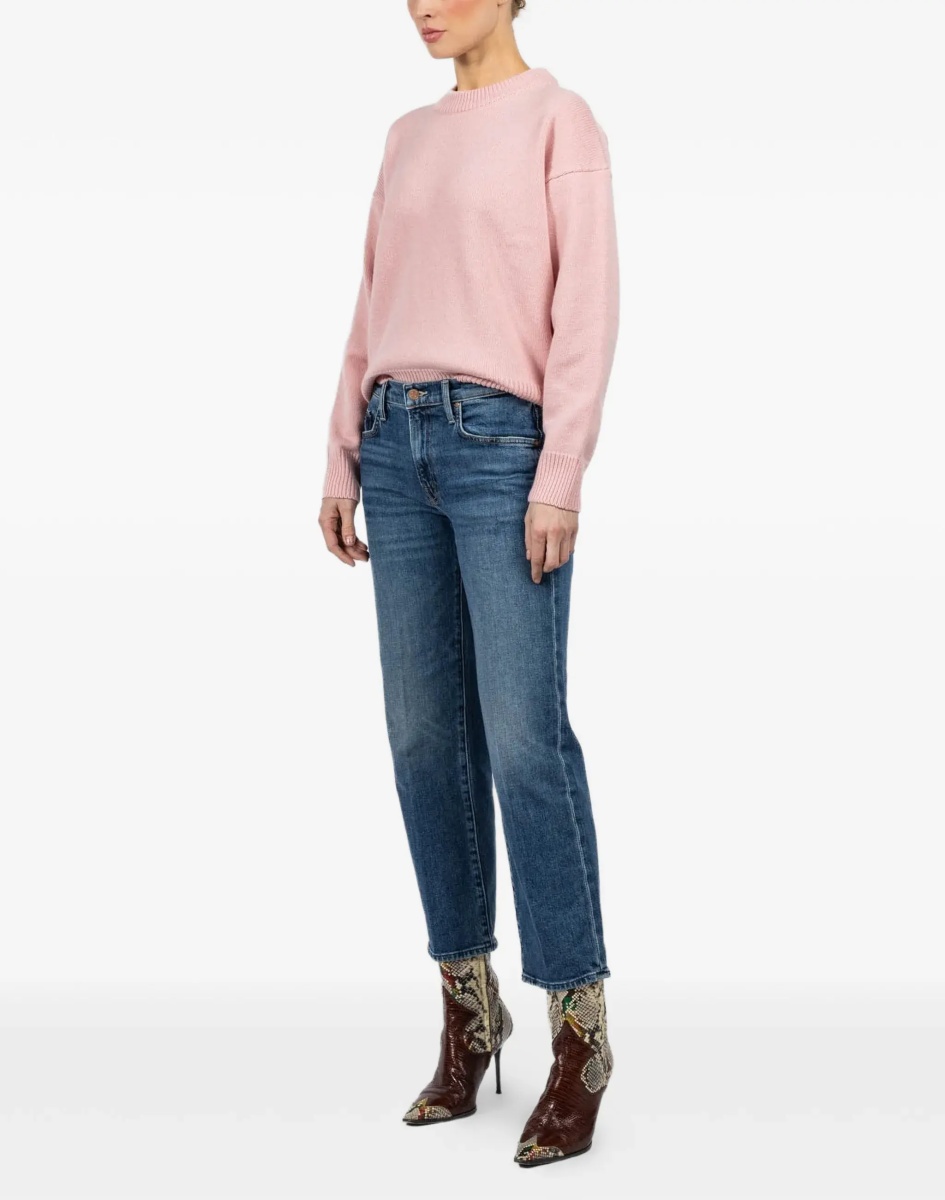 Blugi Mid Rise Rambler Zip Ankle Fray Jeans - Img 3
