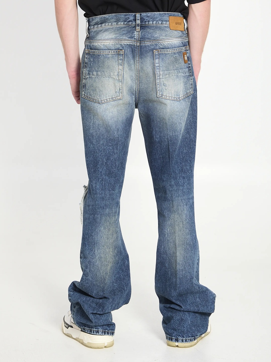 Blugi Slashed Boot Cut Jeans - Img 4