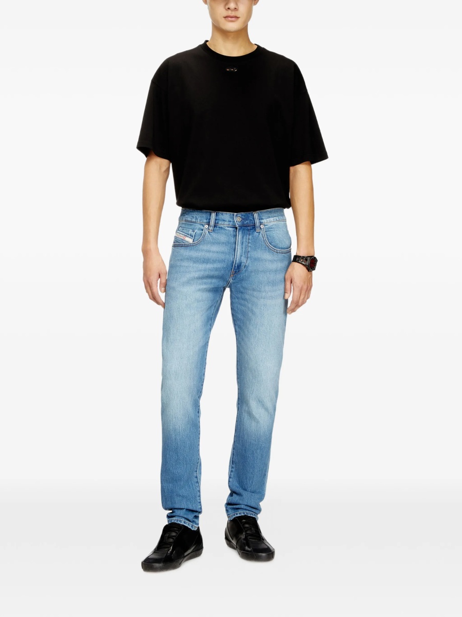 Blugi slim fit Diesel albastri - Img 2