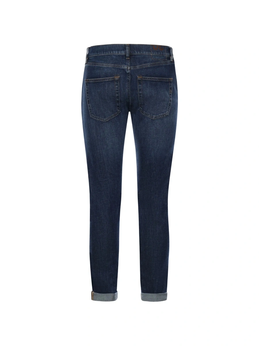 Blugi slim fit Dondup albastri - Img 2