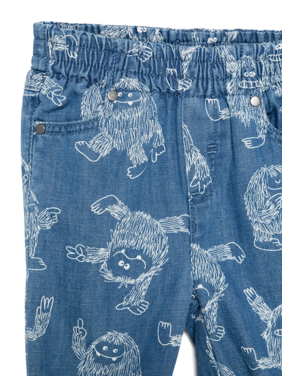 Blugi Stella McCartney albastri din bumbac - Img 3