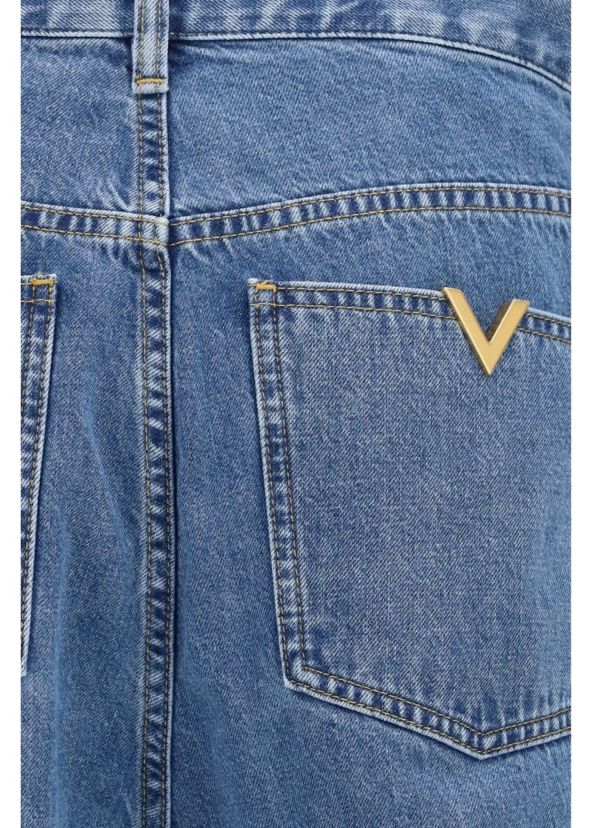 Blugi Straight-leg denim Jeans - Img 3