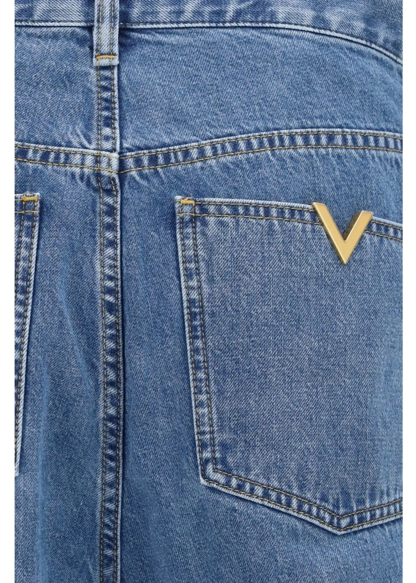 Blugi Straight-leg denim Jeans - Img 3