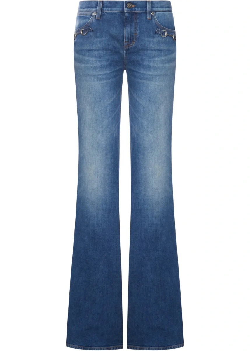 Blugi Stretch cotton Jeans with Horsebit - Img 5