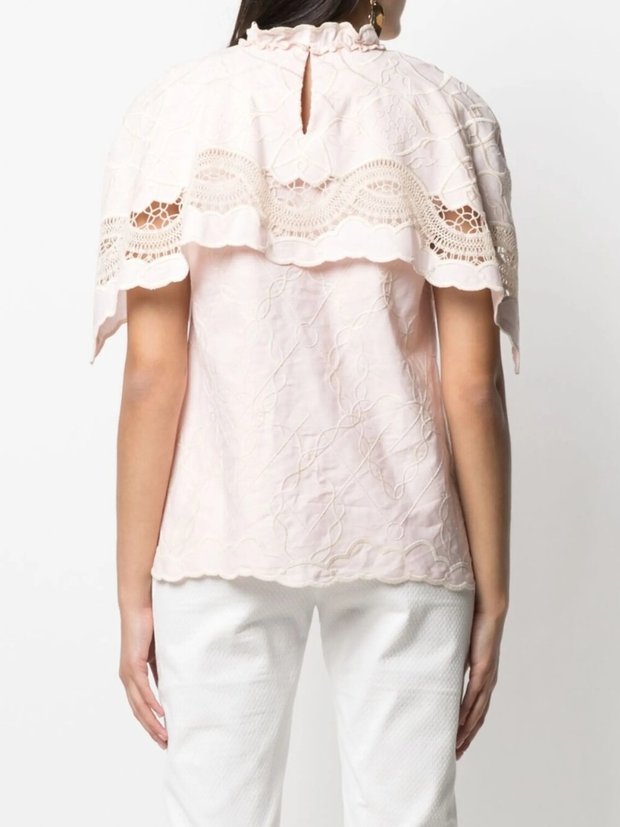 Bluza Alberta Ferretti roz - Img 4