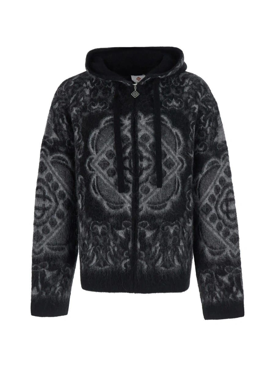 Bluza de trening Casablanca neagra din lana - Img 6