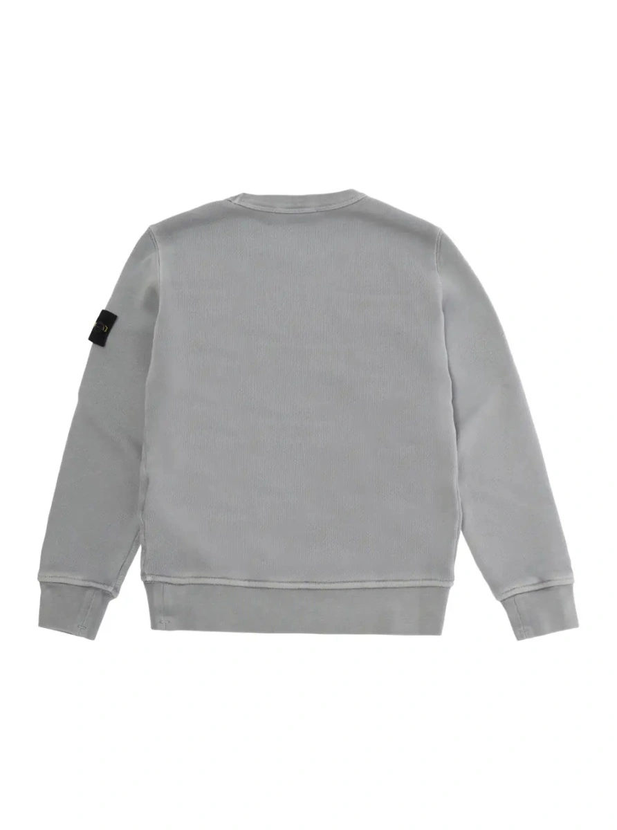 Bluza de trening Stone Island gri din bumbac - Img 2