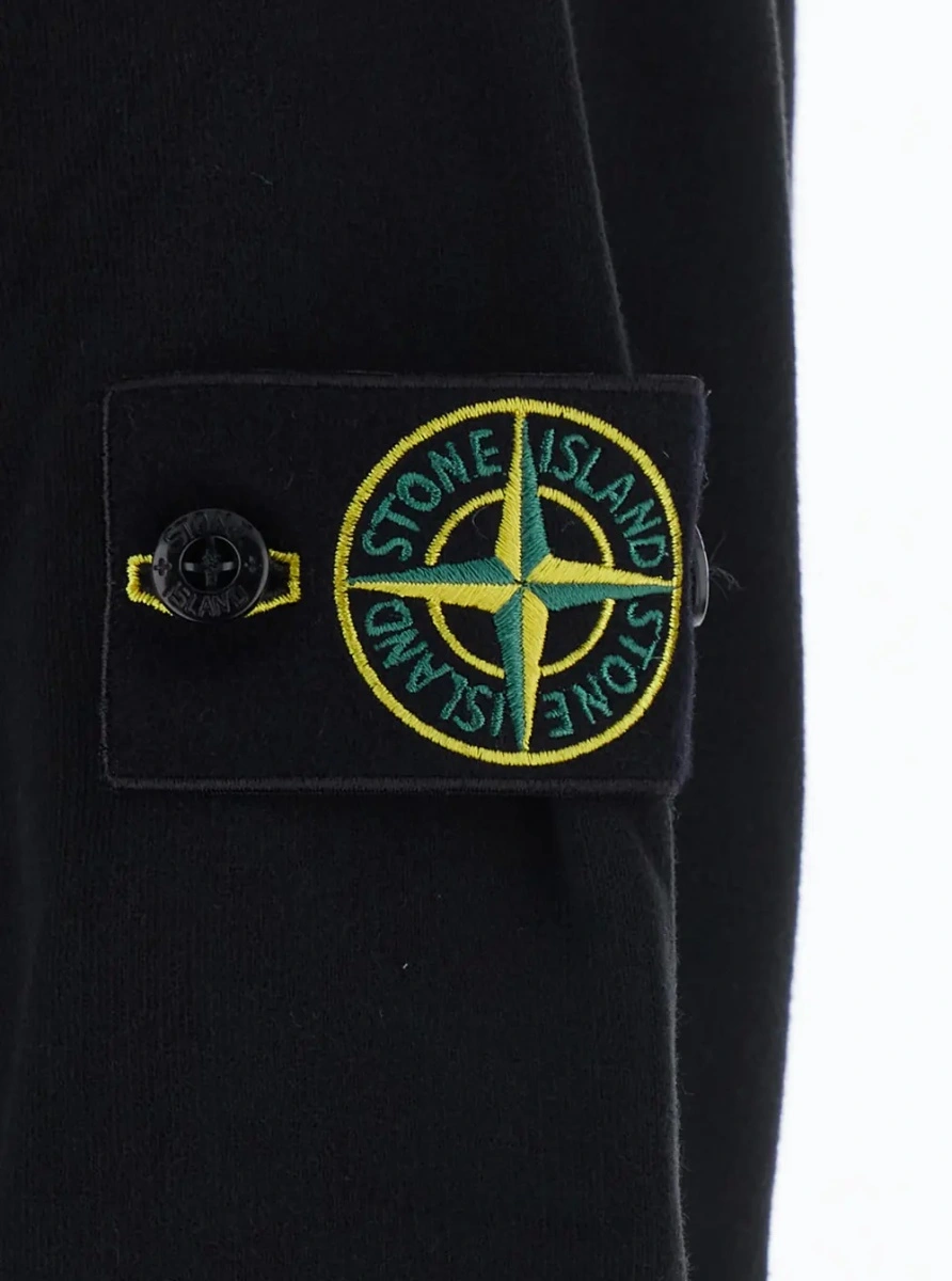Bluza de trening Stone Island neagra din bumbac - Img 3