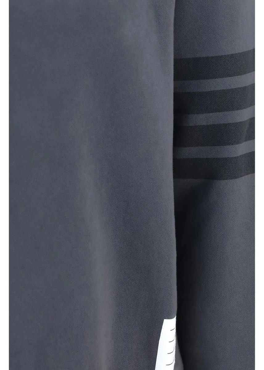 Bluza de trening Thom Browne gri din bumbac - Img 3