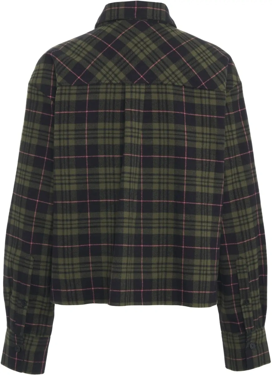 Bluza eleganta CLOSED verde din bumbac - Img 3