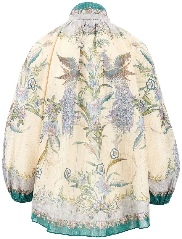Bluza 'Indra' cotton and silk blouse - Img 3