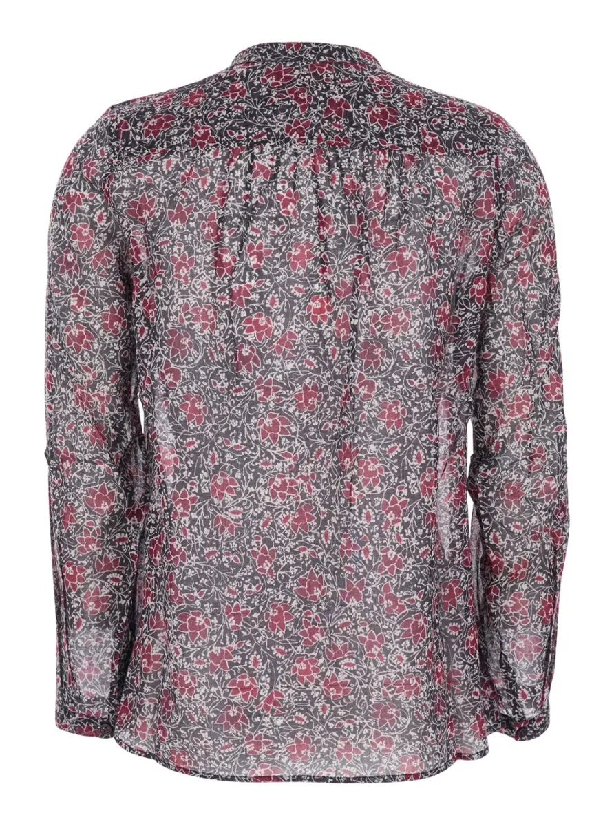 Bluza Isabel Marant mov din bumbac - Img 2