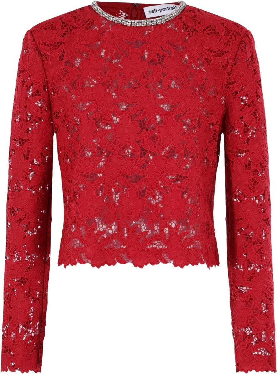 Bluza Lace Top With Crystals - Img 6