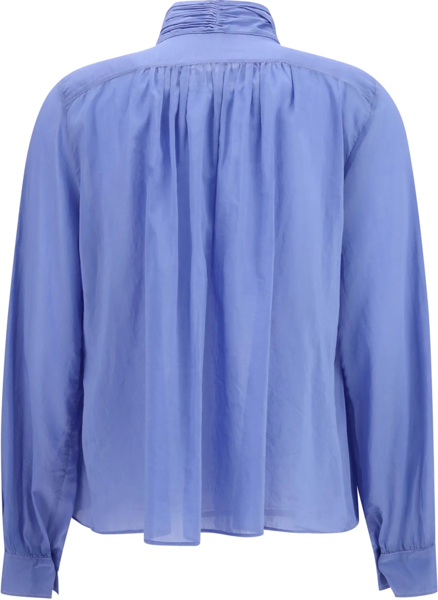Bluza pleated high-neck Blouse - Img 2