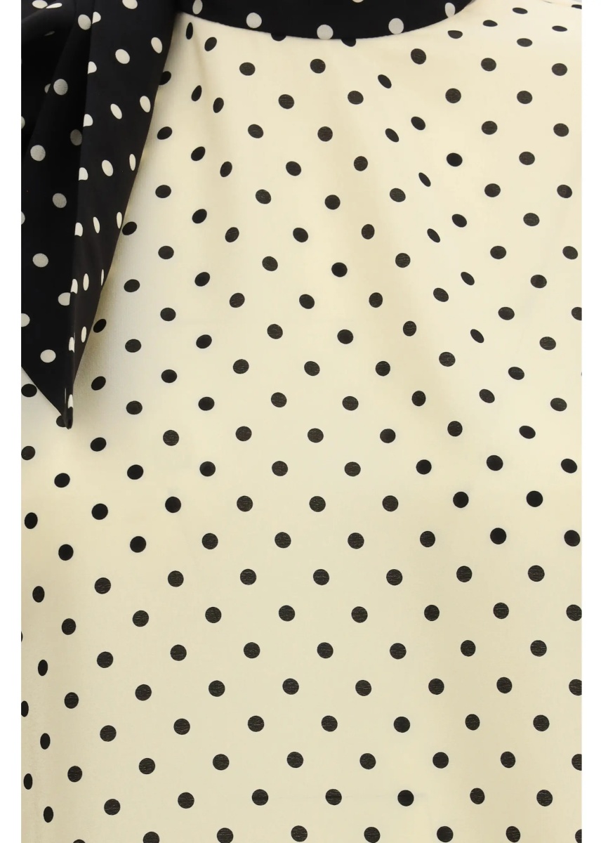 Bluza Polka dot Blouse with side bow - Img 3