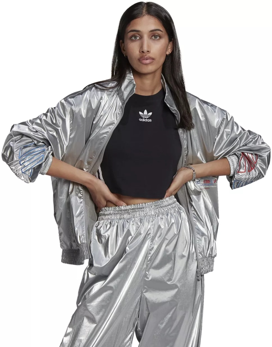 Bluza trening Adicolor Tricolor Metallic Japona Track Jacket GT8434 - Img 2