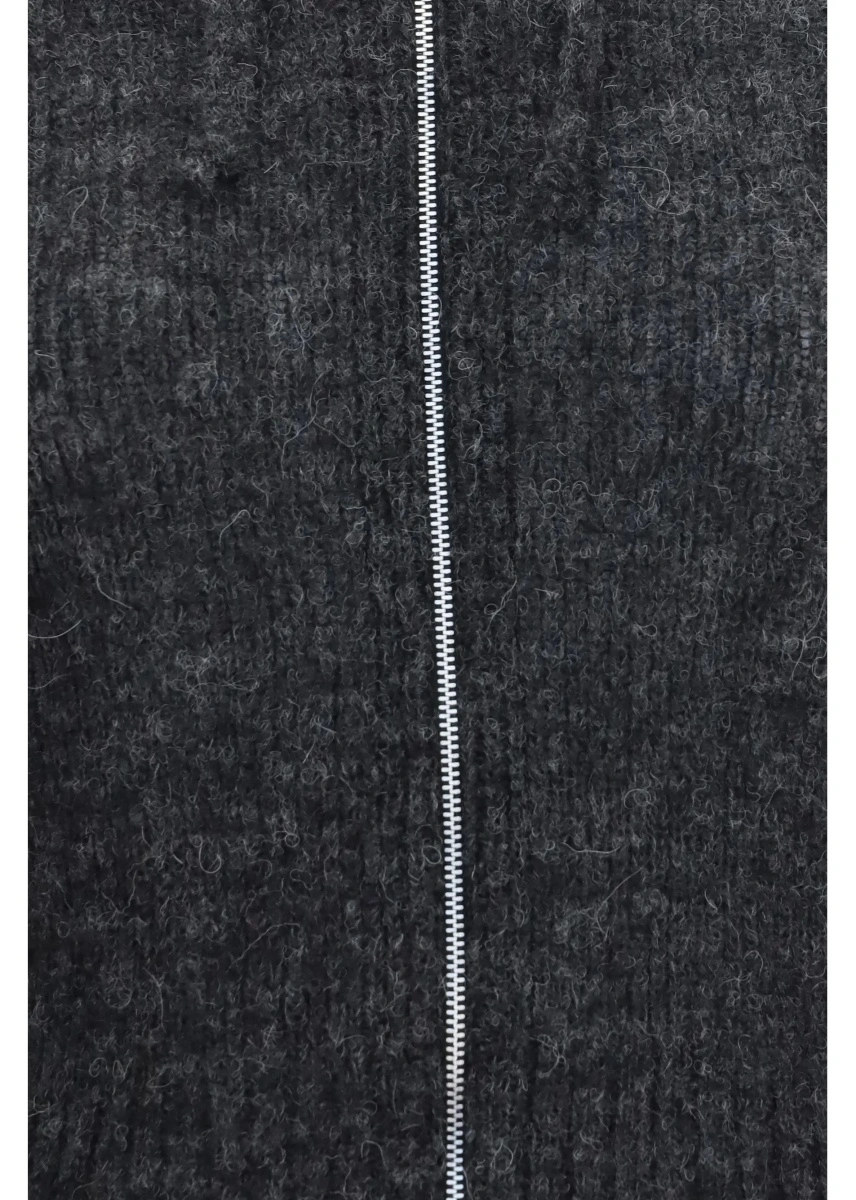 Bluza trening Alpaca-blend Zip-Up Hoodie - Img 3
