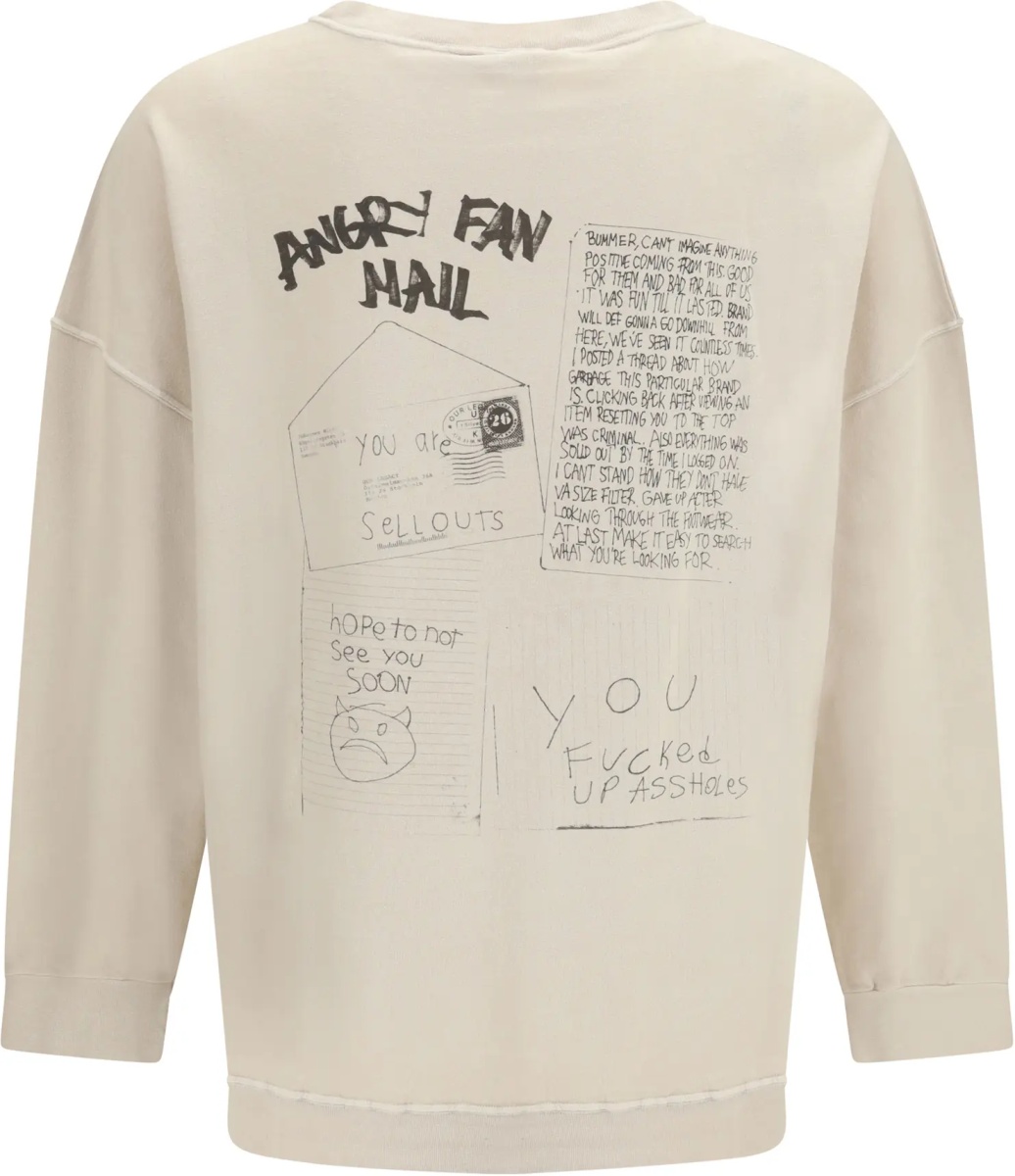 Bluza trening Angry fan mail oversized graphic Sweatshirt - Img 2