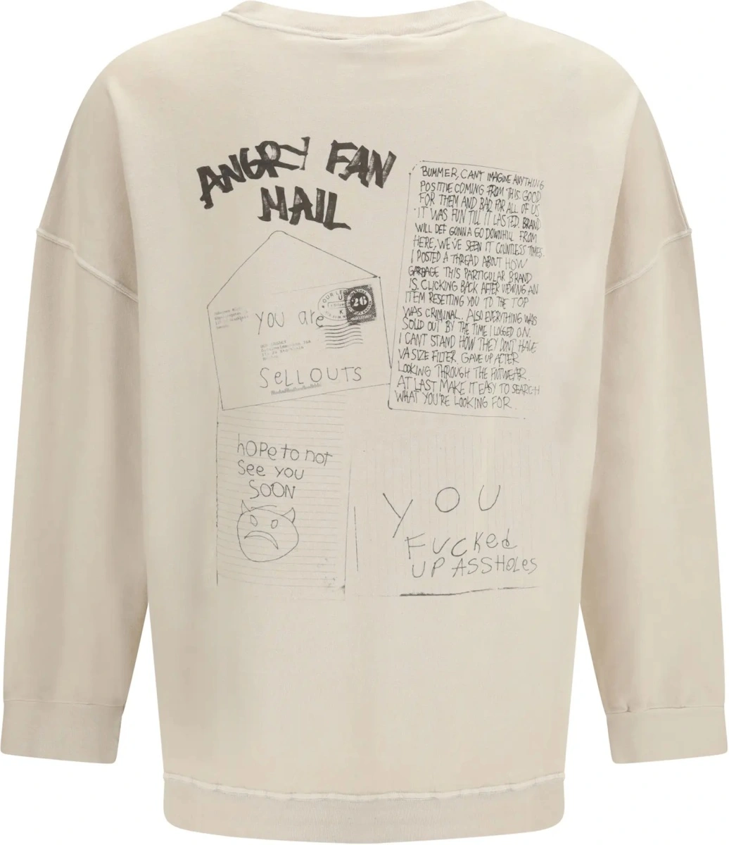 Bluza trening Angry fan mail oversized graphic Sweatshirt - Img 2
