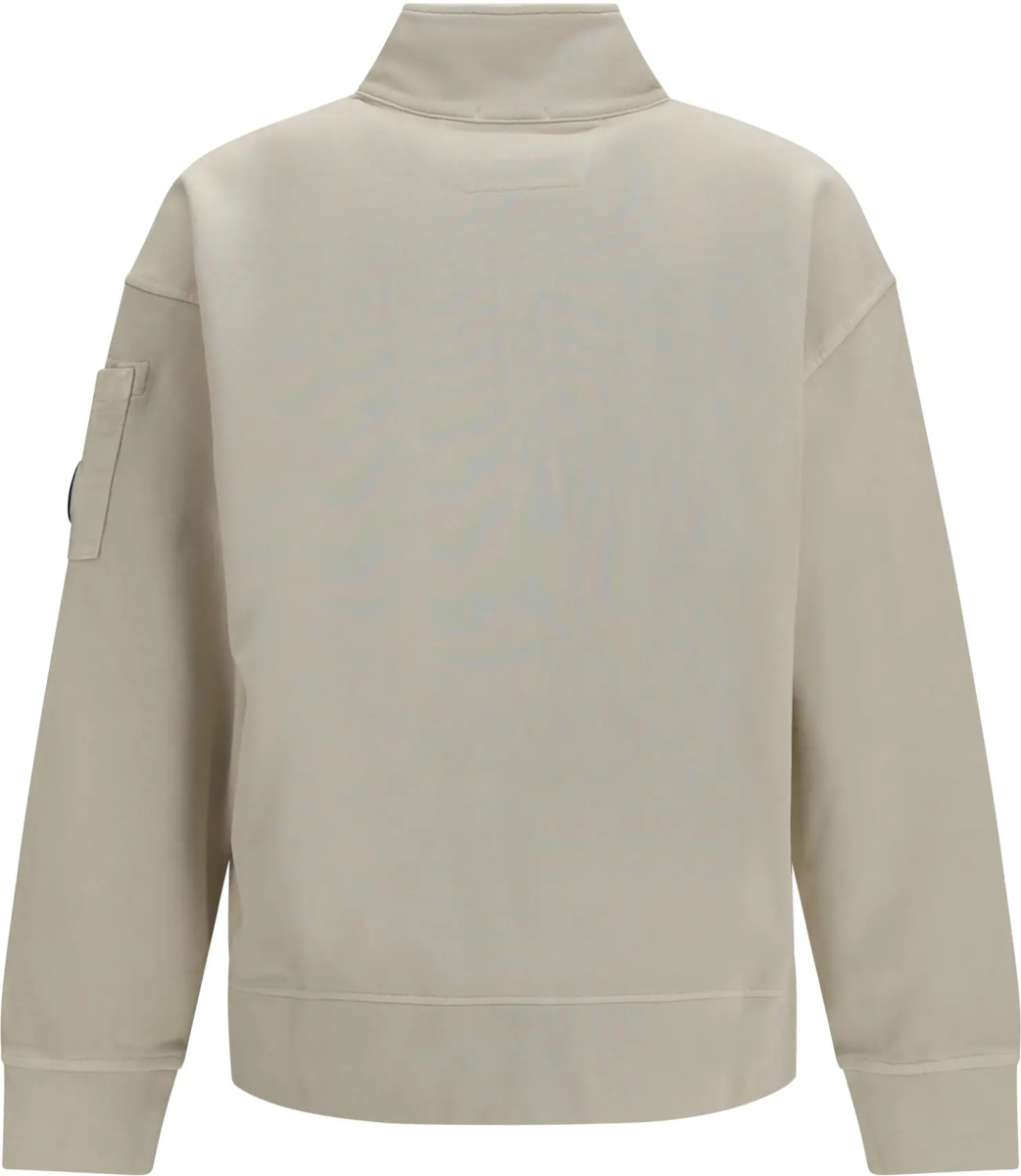 Bluza trening Brushed and sueded diagonal-weave cotton fleece Sweatshirt - Img 2