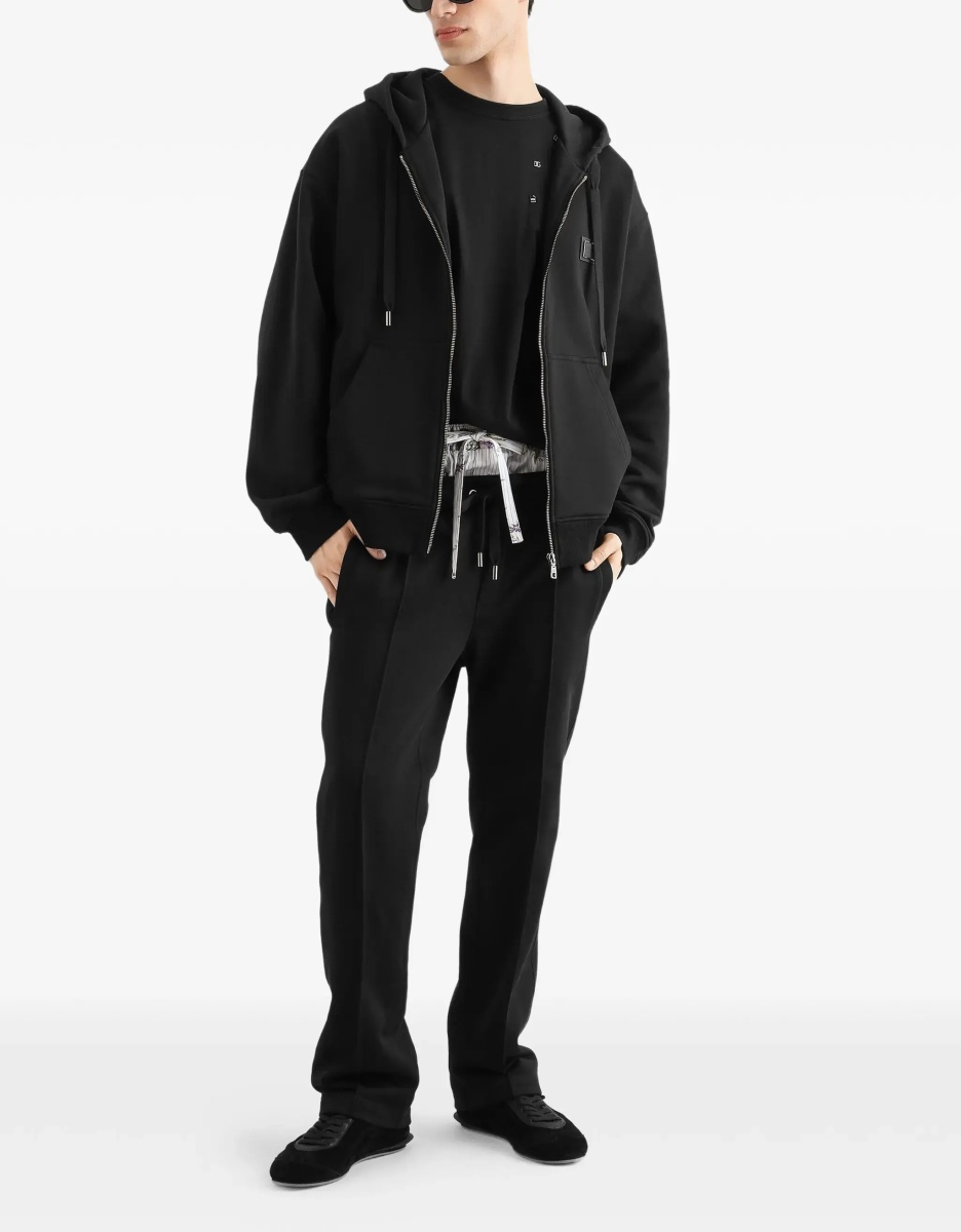 Bluza trening Cotton Hooded Sweatshirt with DG plaque - Img 4