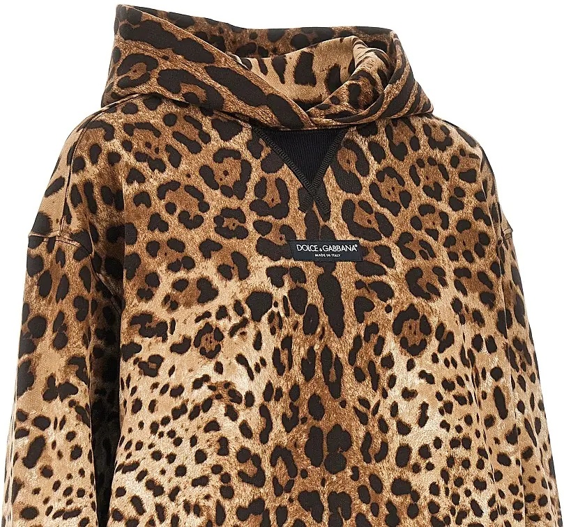 Bluza trening Leo-print hoodie - Img 2