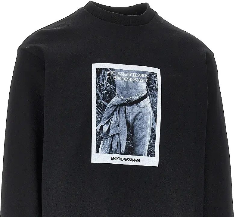 Bluza trening Logo print crewneck sweatshirt - Img 2