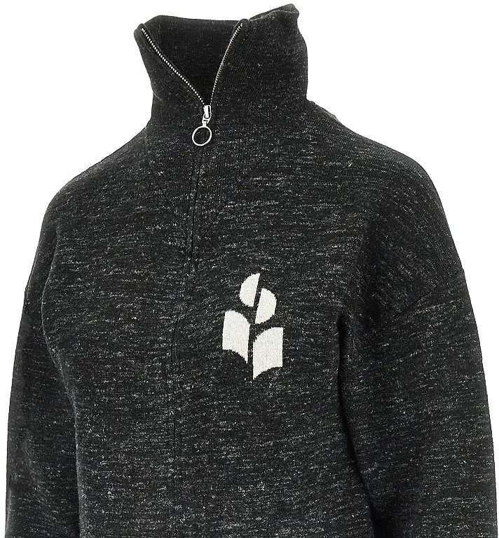 Bluza trening Mouliné knitted full-zip sweatshirt - Img 2