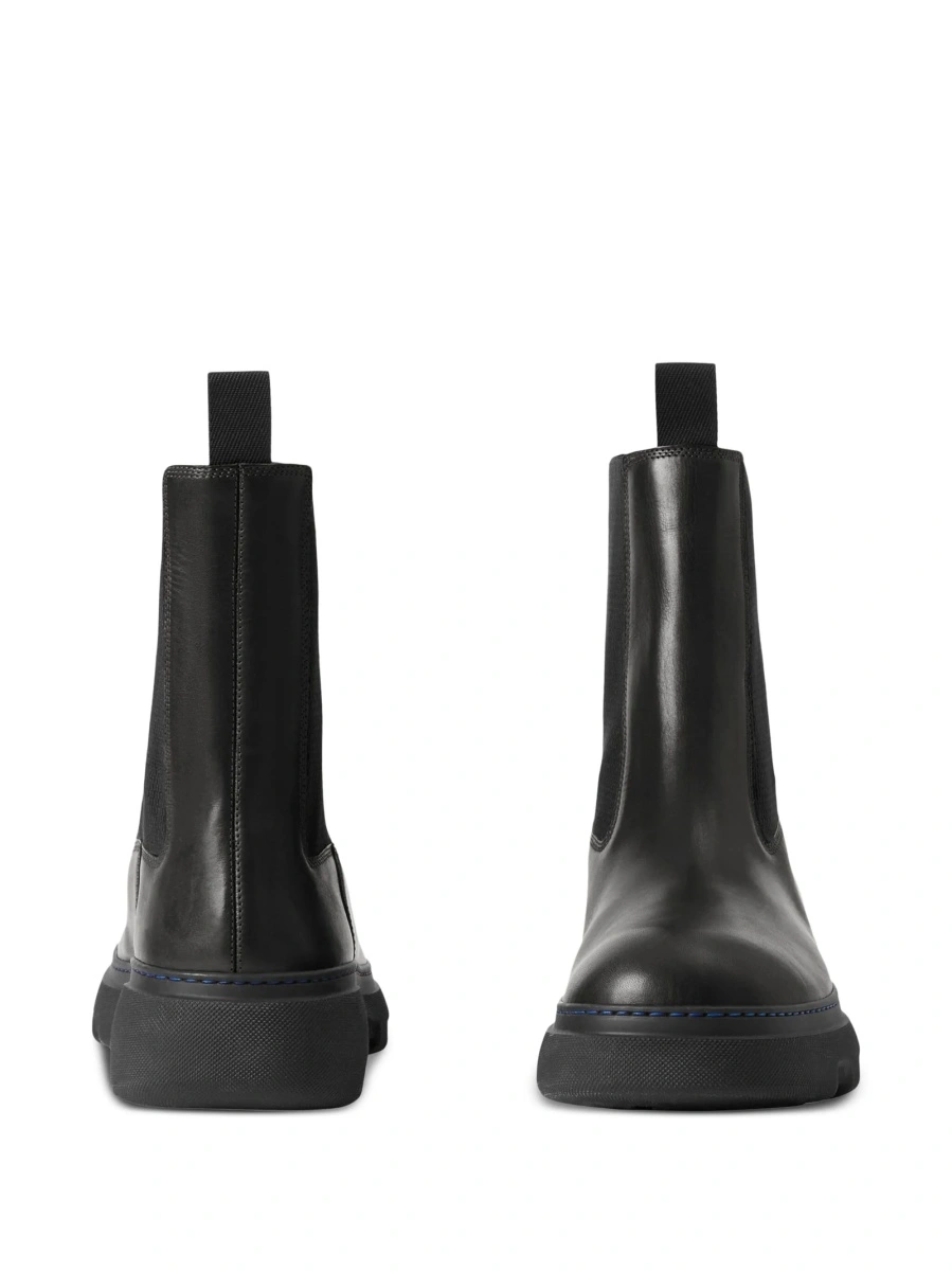 Bocanci Burberry negri din piele - Img 4
