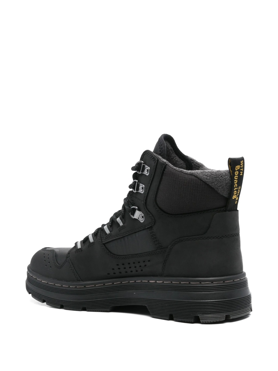 Bocanci Dr. Martens negri din piele si material textil - Img 3