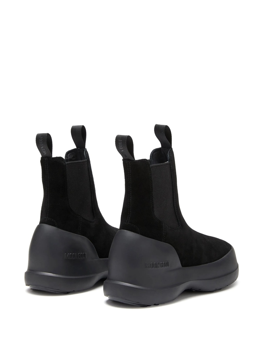 Bocanci Moon Boot negri din piele intoarsa si polyester - Img 3