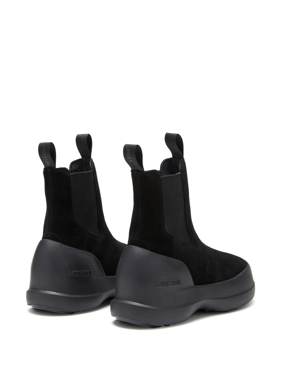 Bocanci Moon Boot negri din piele intoarsa si polyester - Img 3