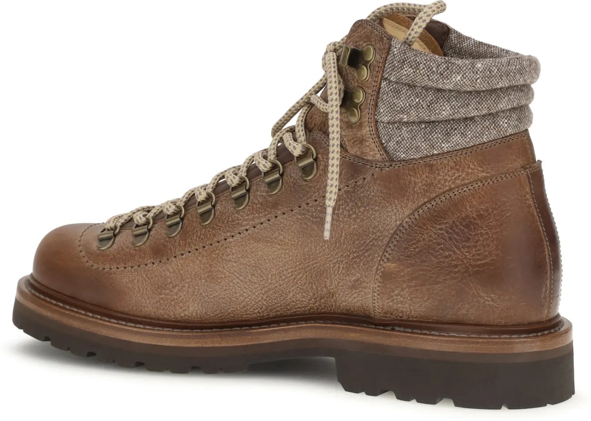 Bocanci Mountain Boots in leather with wool and cashmere inserts - Img 3