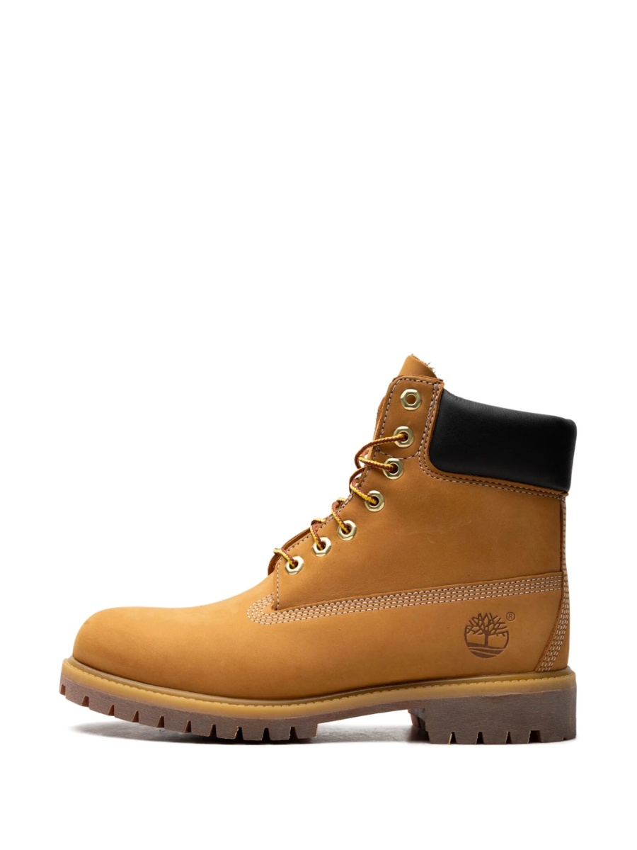 Bocanci Timberland portocalii din piele - Img 5