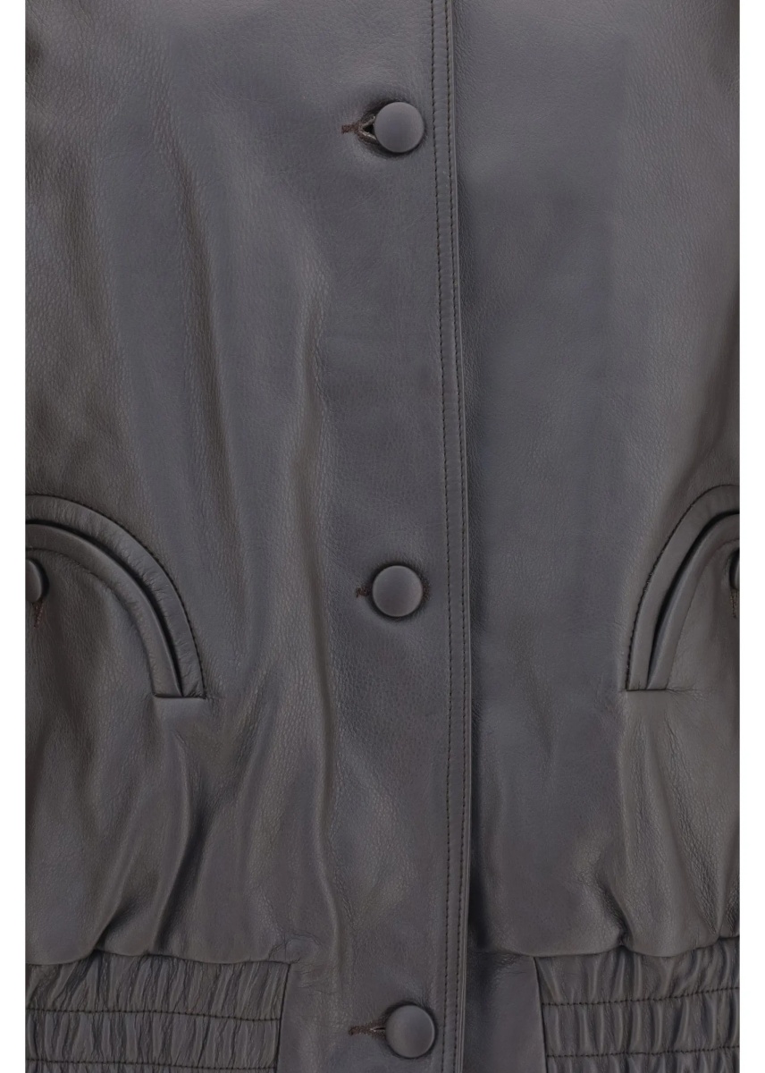 Bomber Charlie Ares leather Bomber Jacket - Img 3