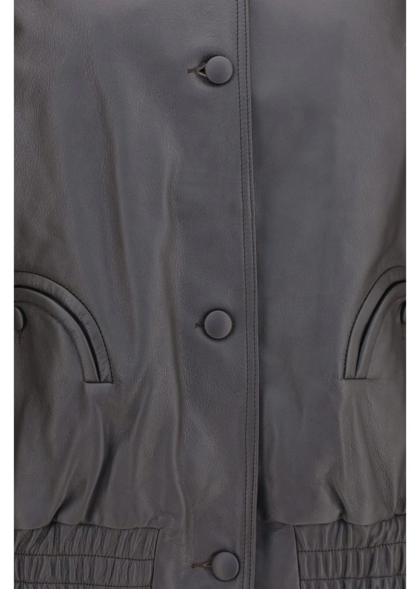Bomber Charlie Ares leather Bomber Jacket - Img 3
