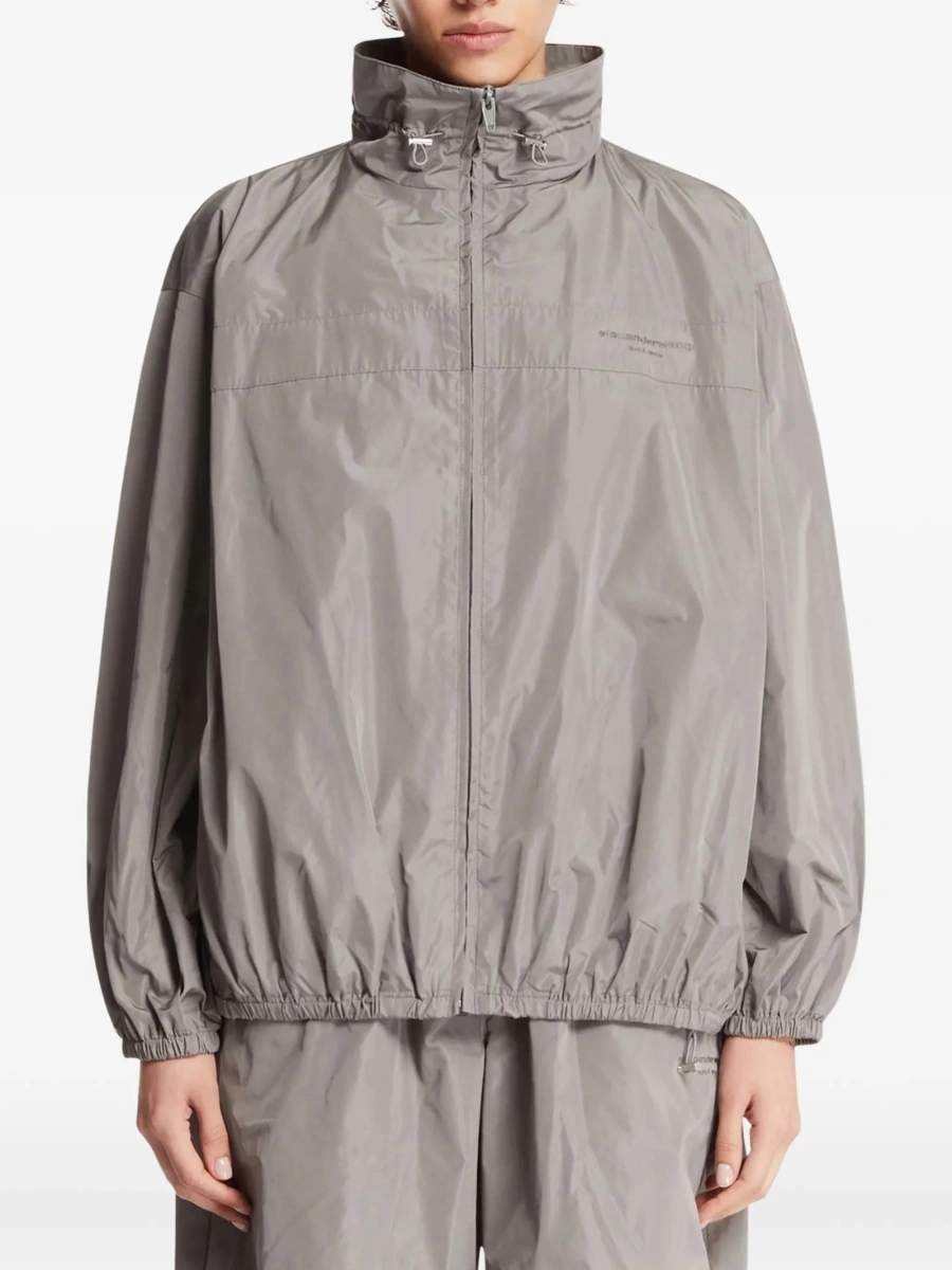 Bomber jacket Alexander Wang gri din polyester - Img 2