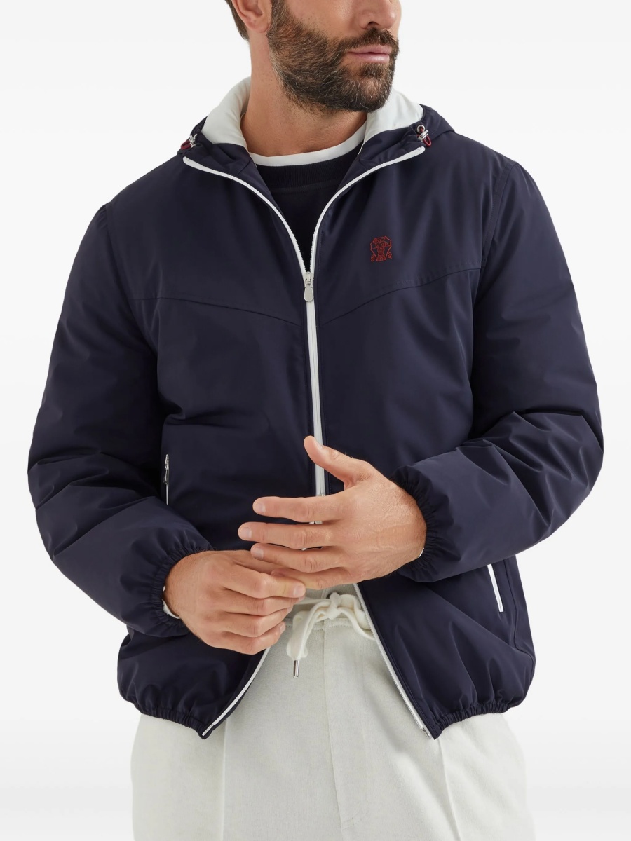 Bomber jacket Brunello Cucinelli albastra - Img 3